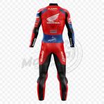 Xavi Vierge Honda Roter Motorrad-Leder-Rennanzug