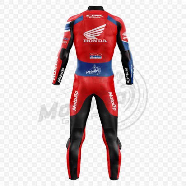 Xavi Vierge Honda Roter Motorrad-Leder-Rennanzug