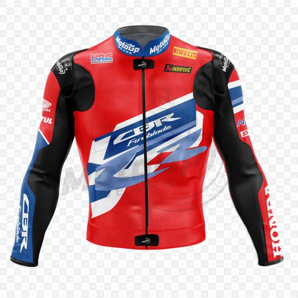 Xavi Vierge Riding Honda Motorcycle jacket