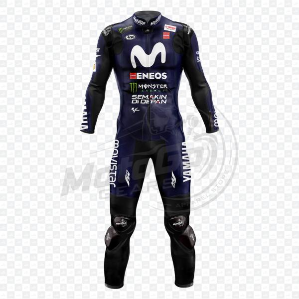 Combinaison Moto en Cuir Yamaha Maverick Viñales Une ou Deux Pièces